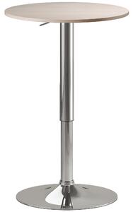 HOMCOM Tavolo da Bar con Altezza Regolabile Girevole 360° Base Rotonda Tavolo Alto da Bar per Cucina Sala da Pranzo Ø60x67-93 cm Naturale | Aosom Italy