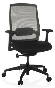 Sedia da ufficio COLORE, rivestita in tessuto/rete, colore nero, regolabile in altezza