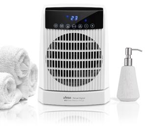 Stufa ventilata da 2000 W, grado di protezione IP21, 3 livelli di potenza, oscillazione, timer