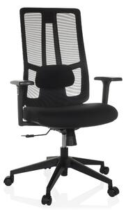 Sedia da ufficio TRAMORE BASE, rivestita in tessuto/rete, colore nero