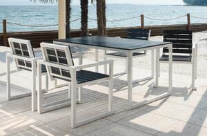 Set da Giardino Tavolo e 4 Sedie in Alluminio Ranieri Quick