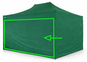 Parete laterale 4,5 m per gazebo pieghevoli ALU 3x4,5 m – PVC 450 g/m², impermeabile - Verde