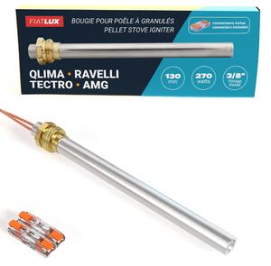 Candela con granuli, 130/140 mm, 270 W, filettatura 3/8