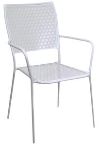 Sedia da Giardino 55x55x90cm in Ferro Migal Bianca