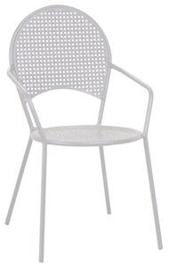 Sedia da Giardino 55x49x89cm in Ferro Ivrea Bianca