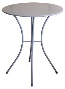 Tavolino da Giardino Ø60x72 cm in Acciaio Bauer Luna Tortora