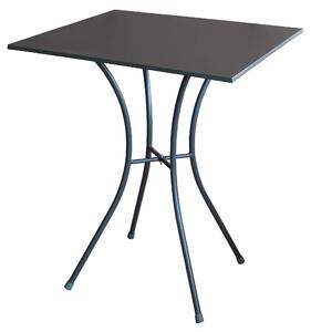 Tavolino da Giardino 60x60x72 cm in Acciaio Bauer Luna Antracite