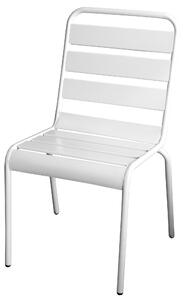 Sedia da Giardino in Acciaio Bauer Luna Bianca