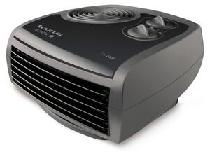 Stufa elettrica con ventola, 2400 W, 2 livelli di riscaldamento, funzione aria fredda, termostato, colore grigio