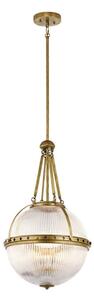 Kichler KL-ASTER-P-NBR - Lampadario con asta ASTER 3xE14/60W/230V ottone