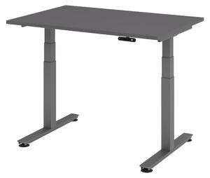 Scrivania elettrica bümö XDSM - Dimensioni: 120 x 80 cm, finitura: grafite, struttura: grafite