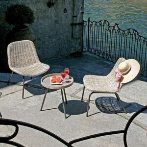 Set Tavolo e 2 Sedie da Giardino in Grey Kubu Vorghini Calcutta