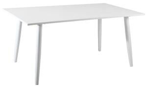 Tavolo da Giardino 160x90x74 cm in Alluminio Vorghini Trapani Bianco