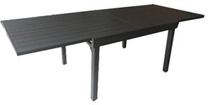 Tavolo da Giardino Allungabile 135/270x90x76 cm in Alluminio Vorghini Montalcino Antracite