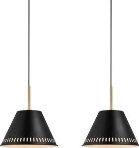 Nordlux lampada a sospensione Pine black 2 luci max. 2 x 40W E27 senza lampadina