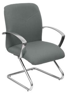 Poltrona d'attesa Caudete, disponibile in diversi colori, rivestita in tessuto, struttura in metallo, modello standard
