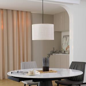 Lindby lampada a sospensione Soula, Ø 40 cm, beige, plastica, E27