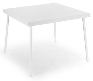 Tavolo da Giardino 70x70x71 cm in Acciaio Kraus Giotto Bianco