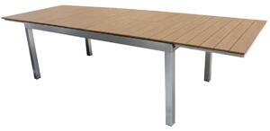 Tavolo da Giardino Allungabile 190/240/290x100x74 cm in Alluminio Vorghini Adermatt