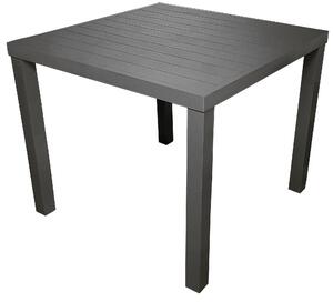 Tavolo da Giardino 80x80 cm in Alluminio San Vincenzo Grigio