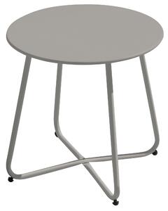 Tavolino da Gardino Ø45 cm in Ferro Epoxy Tortora