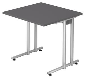 Bümö Scrivania Serie-N - Dimensioni: 80 x 80 cm, Decorazione: grafite