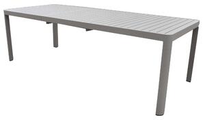 Tavolo da Giardino Allungabile 200/300x100x75 cm in Alluminio Tortora