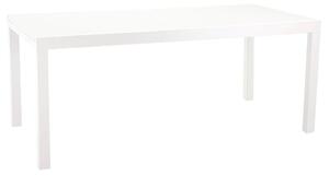 Tavolo da Giardino Allungabile 160/220x90x75 cm in Alluminio Boise Bianco