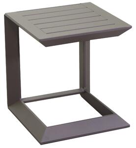 Tavolino da Giardino 40x40x45 cm in Allumino El Paso Marrone