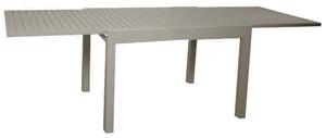 Tavolo da Giardino Allungabile 90/180x90x73 cm in Alluminio Sullivan Tortora