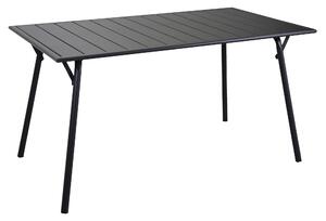 Tavolo da Giardino Pieghevole 140x80x74 cm in Ferro Rovigo Antracite