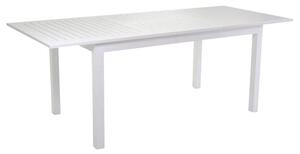 Tavolo da Giardino Allungabile 150/210x90x75 cm in Alluminio Sullivan Bianco