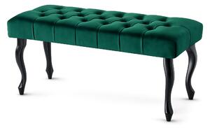 Panca trapuntata CHESTERFIELD – Verde Bottiglia
