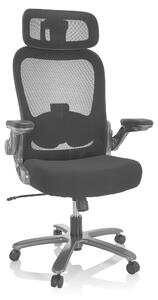 Sedia da ufficio XXL modello INSTRUCTOR T I PRO, rivestita in tessuto/rete, colore nero