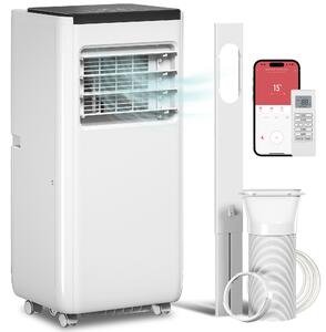 HOMCOM Condizionatore Portatile 10.000 BTU 4-in-1 Raffreddamento Deumidificatore Ventilatore con WiFi per 30 m² Bianco | Aosom Italy