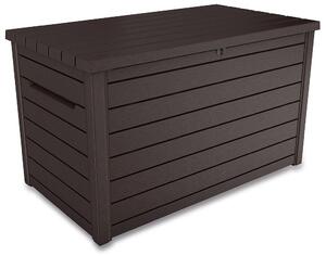 Baule Cassapanca da Esterno 147x86x83 cm in Resina Effetto Legno Keter Ontario Marrone