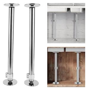Supporti per lavelli da incasso, in acciaio inossidabile, regolabili da 41 a 72 cm, capacità massima di 600 libbre