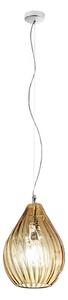 Sospensione moderna due p drops 2693 s e27 led ambra vetro lampadario - Due P Illuminazione