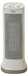 Stufa elettrica con ventola, 1500 W, termostato, 2 livelli di riscaldamento, colore bianco