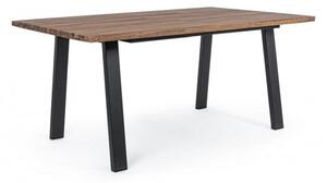 Tavolo Oslo Antracite/Naturale 160x90 cm in Legno