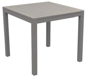 Tavolo da Giardino 70x70x75 cm in Alluminio Sullivan Tortora
