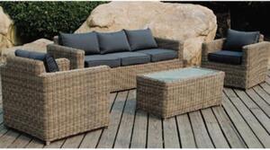 Set Salotto da Giardino Salotto Lipari 3 in Polirattan per Arredo Esterno Casa