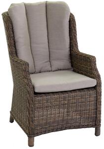 Poltrona da Giardino in Polyrattan Baltimora Grigio