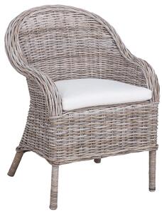 Poltrona da Giardino in Rattan con Cuscino Vorghini Algarve