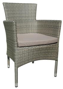 Poltrona da Giardino in Wicker con Cuscino Vorghini Tindari