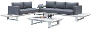 Set Salotto da Giardino in Alluminio 2 Divani 1 Tavolino Berenice Antracite