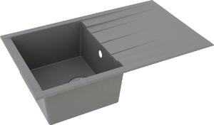 Lavello RESPEKTA Houston, 80 x 50 cm, grigio cemento