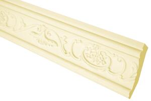 GRAND DECOR: Stucchi decorativi per soffitti in stile barocco, realizzati in poliuretano espanso e flessibili. Listelli per soffitto decorati, serie C, lunghezza 2 metri