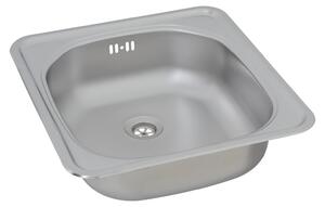 Lavello da incasso in acciaio inox Lavello da cucina 465 x 435 mm Respekta Dallas