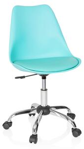 Sedia da ufficio, girevole, FANCY PRO turchese